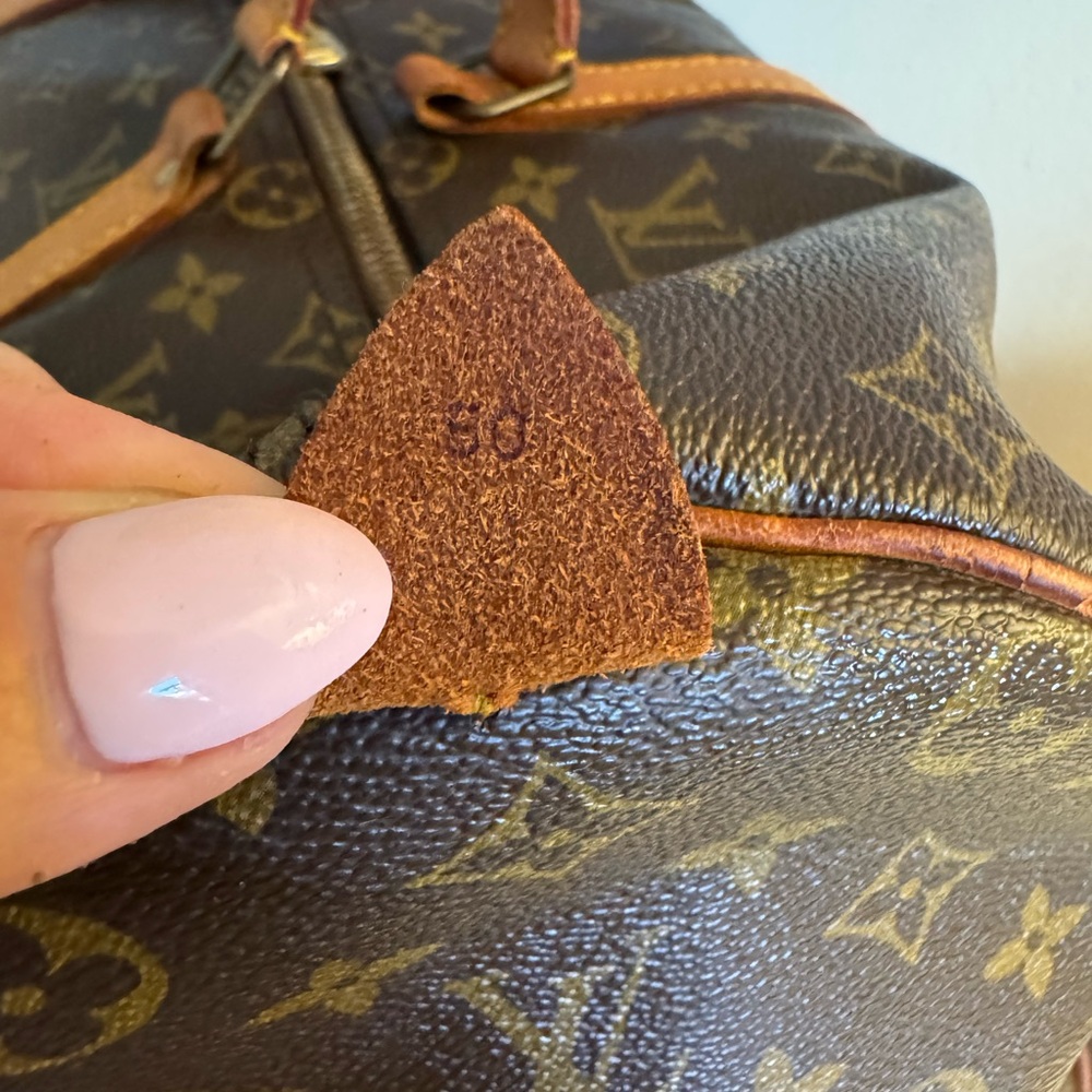 Louis Vuitton Brown LV Monogram Keepall 50 Duffle Bag - Picture 6 of 14
